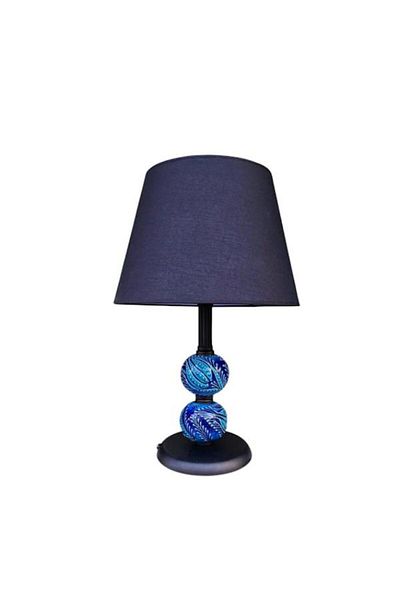 DEDE Black Blue Tiled Cattle Printed Lampshade