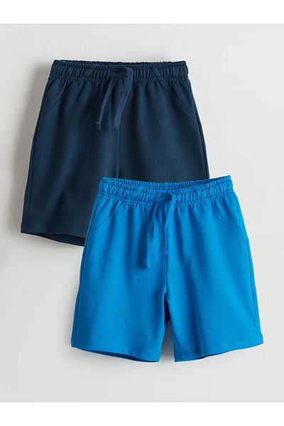 LC Waikiki Pantaloni scurți pentru băieți LCW Kids, cu talie elastică, 2 piese