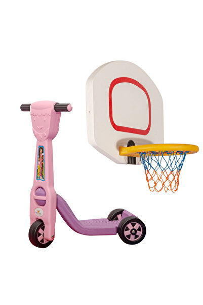 MUPARK 2'li Hareket Seti: Duvar Basketbol Potası & 3 Tekerlekli Scooter | Spo...