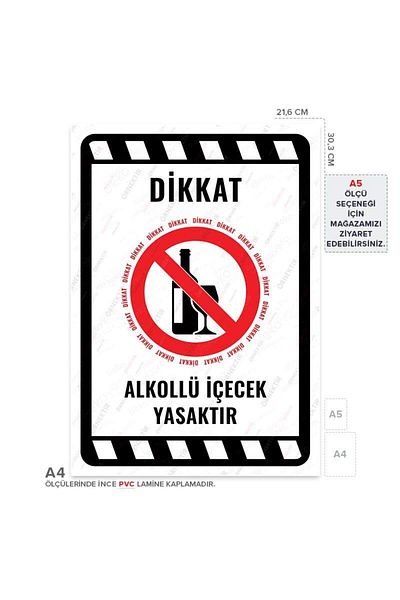 Posterya Ul02229-A4 - Alcoholic Beverage Prohibited Warning Sign (21,6×30,3cm)