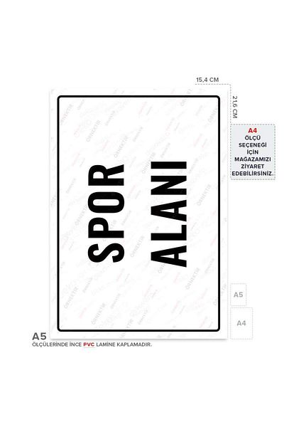 Posterya Ul01753-A5 - Sports Field Warning Sign (15.4×21.6cm)