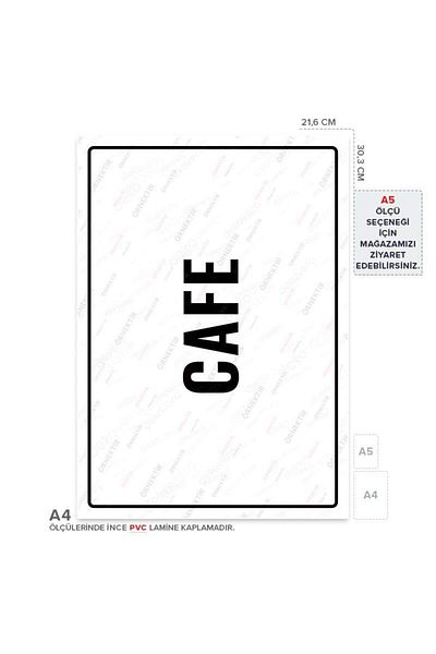 Posterya Ul01769-A4 - Cafe Warning Sign (21.6×30.3cm)