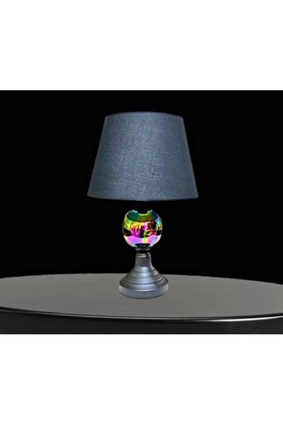 DEDE Alyosha Lamp Shade Black Metal Pearl Ceramic Black Rattan Hat