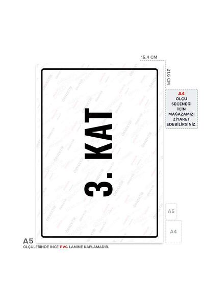 Posterya Ul01873-A5 - 3. Floor Warning Sign (15.4×21.6cm)