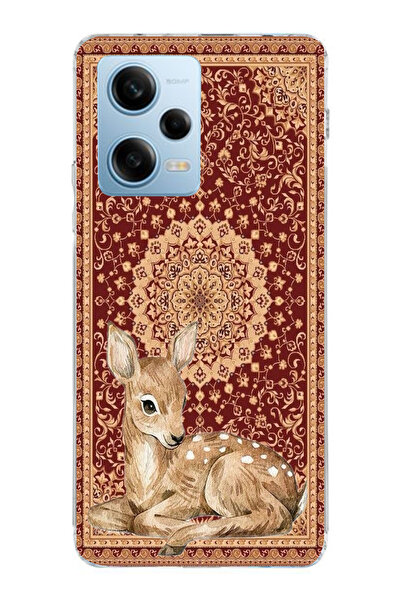 moonset Xiaomi Redmi Note 12 Pro 5G Uyumlu Ceylan Tasarımlı Baskılı Şeffaf Te...