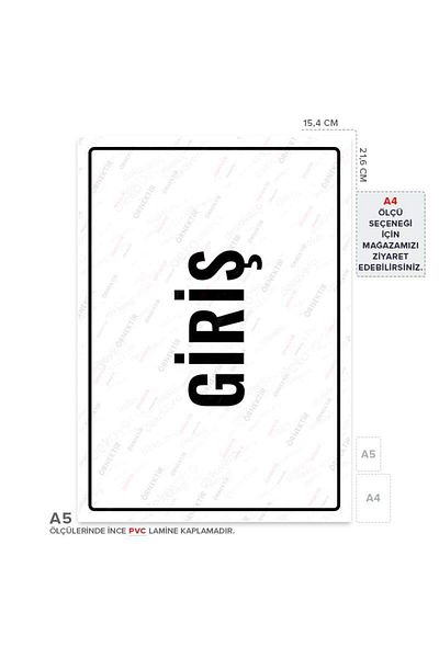 Posterya Ul01811-A5 - Entrance Warning Sign (15.4×21.6cm)