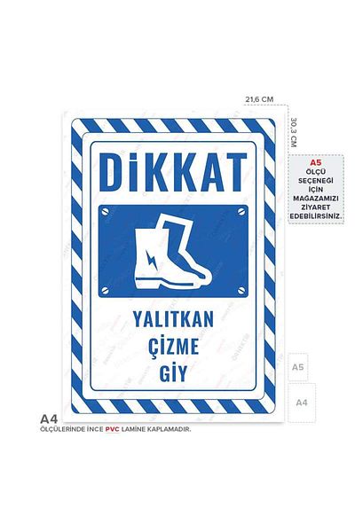 Posterya Ul02783-A4 - Insulating Boots Warning Sign (21,6×30,3cm)