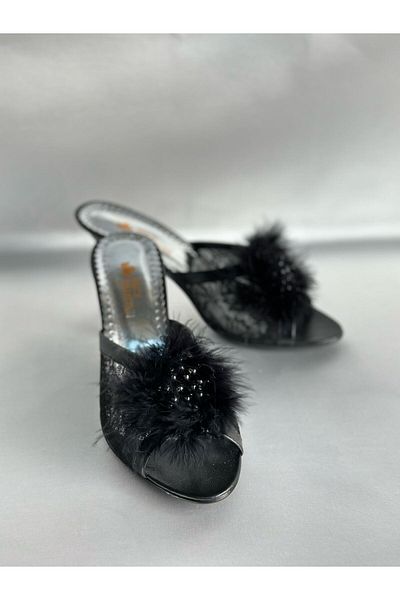 MOD10 Feathered Bride Slippers