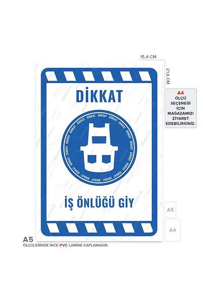 Posterya Ul01911-A5 - Workwear Warning Sign (15,4×21,6cm)