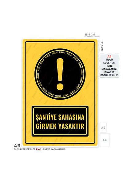 Posterya Ul01533-A5 - Entering the Construction Site Is Forbidden Warning Sign (15.4×21.6cm)