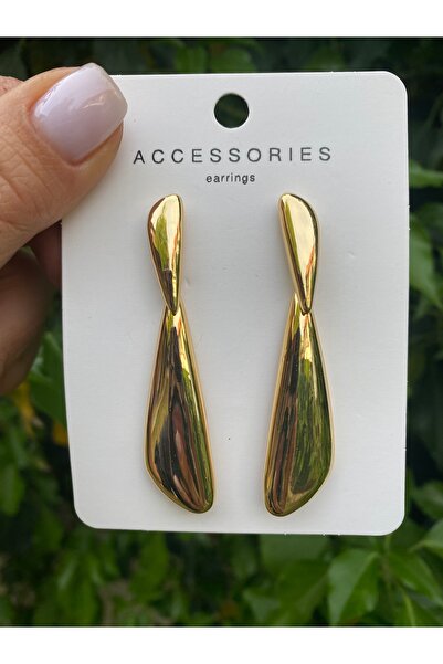 Gozibygoz Steel Modern Figured Dangle Earrings