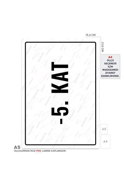 Posterya Ul01895-A5 - —5. Floor Warning Sign (15.4×21.6cm)