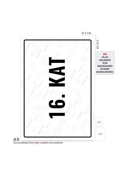 Posterya Ul01886-A5 - 16. Floor Warning Sign (15.4×21.6cm)