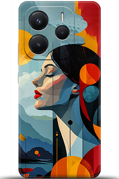 adveksiyon حافظة هاتف Xiaomi Redmi Note 14 5G مطبوعة بدقة عالية - سلسلة Anato...