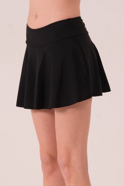 CUPSEA Set de 2 fuste negre pentru femei cu pantaloni scurți