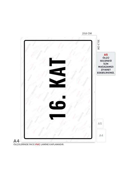 Posterya Ul01886-A4 - 16. Floor Warning Sign (21.6×30.3cm)