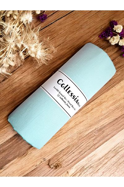 CollessiaHome طقم ملاءات سرير مفرد من الساتان القطني 100%
