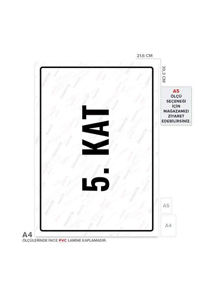 Posterya Ul01875-A4 - 5. Floor Warning Sign (21.6×30.3cm)