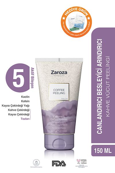 ZAROZA Coffee Peeling - Purifying and Nourishing Coffee Peeling for Body - 150 ml