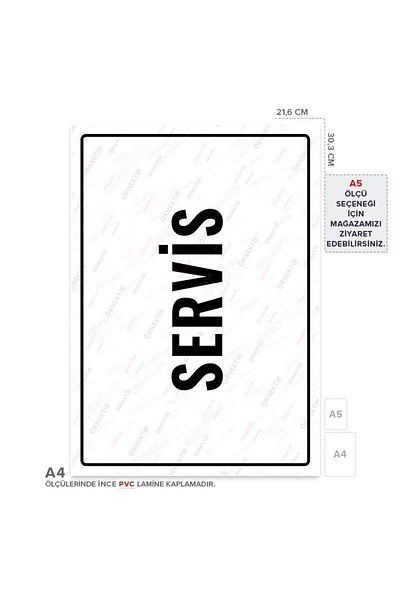 Posterya Ul01842-A4 - Service Warning Sign (21.6×30.3cm)