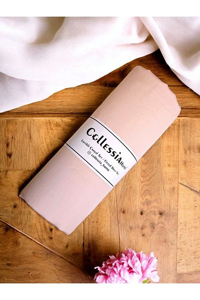 CollessiaHome 90% Cotton and 10% Polyester Fitted Single Fitted Sheet Set - Powder Pink