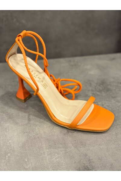 MASSİMA BİLEKTEN BAĞLAMA TOPUKLU AYAKKABI