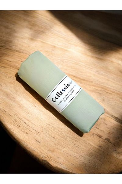 CollessiaHome 100% Cotton Satin Fitted Single Fitted Sheet Set Sheet Set - Green