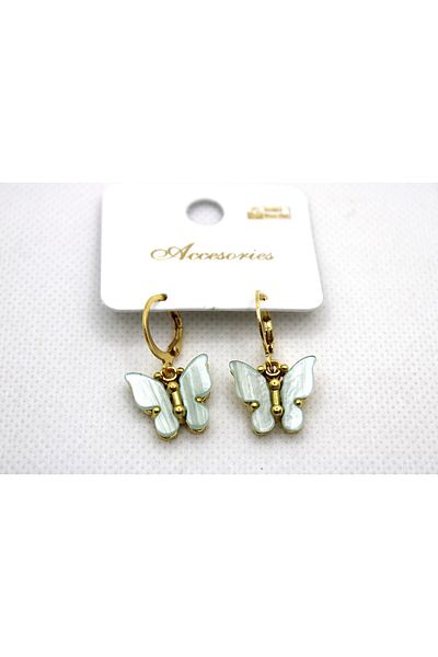 Tezcan Aksesuar Butterfly Model Bijouterie Earrings