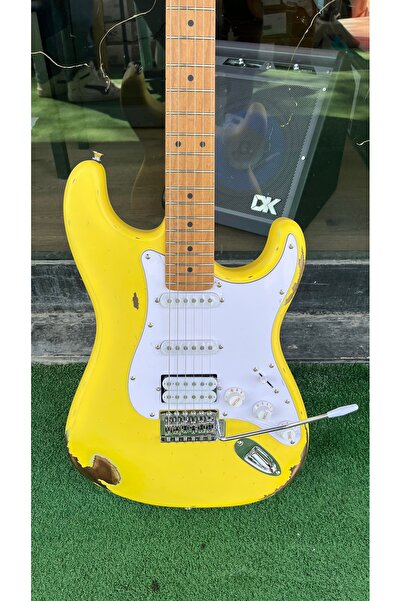 3M Atölye Relic Elektro Gitar HSS Manyetik Eskitme Tasarım Elektro Gitar
