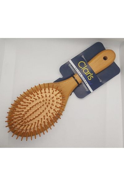 CLARİS Saloon Series Oval Bamboo Hair Brush