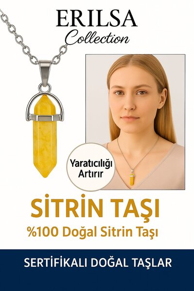 Erilsa نموذج أظافر معتمد من حجر السترين قلادة من حجر السترين للوفرة والفرح وا...