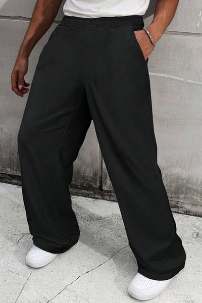 BSBSPOR Unisex Φαρδιά Εφαρμογή Φούτερ - Jogger Convertible με Ελαστικά Πόδια - Μαύρο Γκρι Ανθρακί