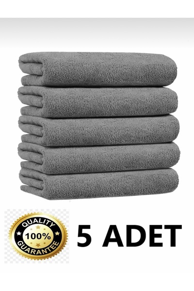 Single ( 5 ADET ) 50*70 Cm Mikrofiber Kalın Dokulu Oto Cam Araç Yıkama Kurula...