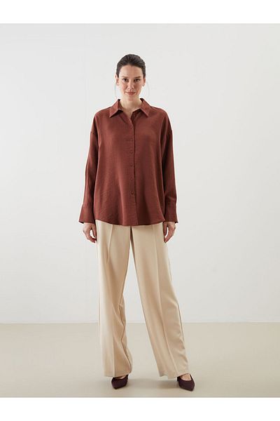 LC Waikiki LCWAIKIKI Classic Loose Fit Γυναικείο Πουκάμισο T T