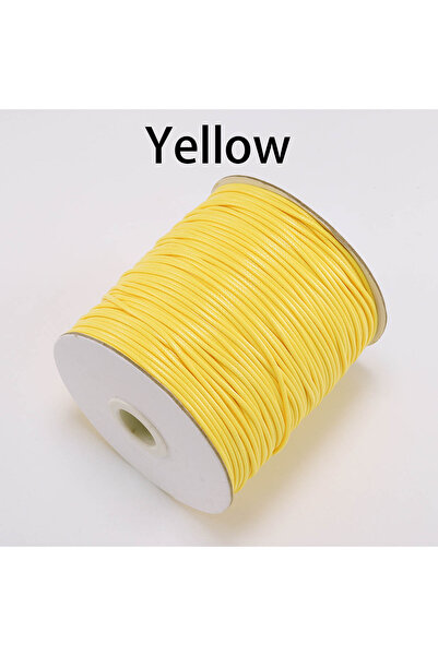 Choice 0.8 مم (10 أمتار) أصفر 10 أمتار/مجموعة من حبل قطني مشمع كوري، حبل خيط ...