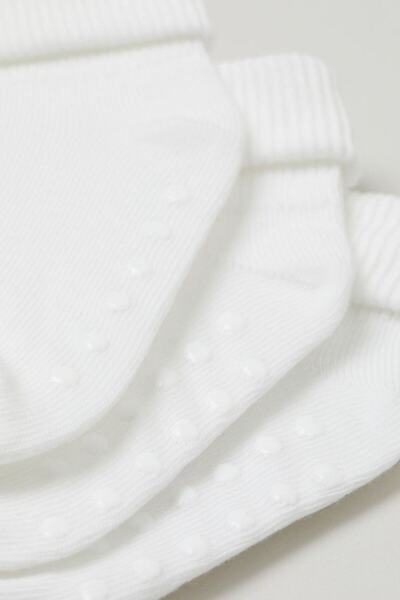 MEM SOCKS Нехлъзгащи се детски/бебешки чорапи от органичен памук, специална кутия