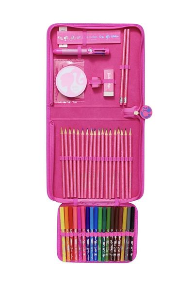 SMIGGLE -Barbie Special 43 Piece Full Zip Push Pencil Case
