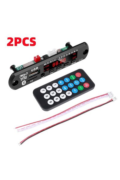kebidu 2 قطعة 1-5 قطع 9 فولت 12 فولت MP3 WMA فك لوحة USB AUX TF راديو FM بلوتوث 5.0 لاسلكي موسيقى بدون فقدان P