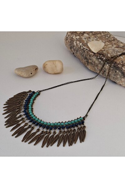 azra takı tasarım Handmade Short, authentic, bohemian, ethnic Short Women's Colorful Necklace