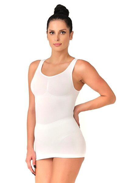 inkasole Corset pentru atlet cu bretele groase White Mi Emay 5015