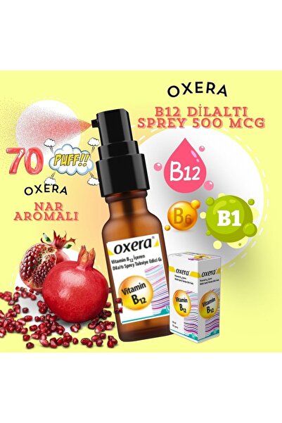 OXERA B12 Dilaltı Sprey – Enerjinizi Yenileyin, Gününüze Güç Katın!