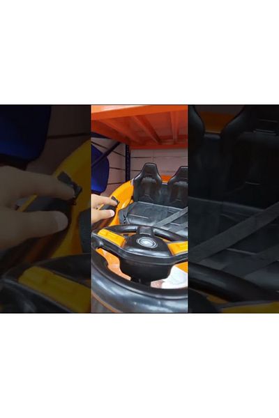 Star Kids Electric Kids Car Single-Seater 12V with Remote - Orange 1188MS
