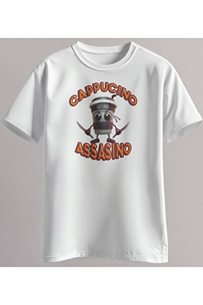 Ladrima Μπλουζάκι Cappuccino Assasino Italian Brainrot