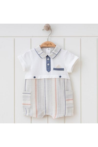 Butik Baby Striped Boy Barbatöz Jumpsuit