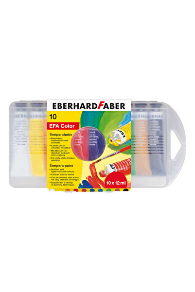 Eberhard Faber Τεμπέρα 10 χρώματα 12 ml πλαστικό κουτί