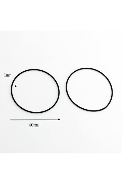 Choice 40 مم نحاسية خرز مطلية بالرش الأسود دائرة هندسية مجوفة موصل خرز 6 قطع ...