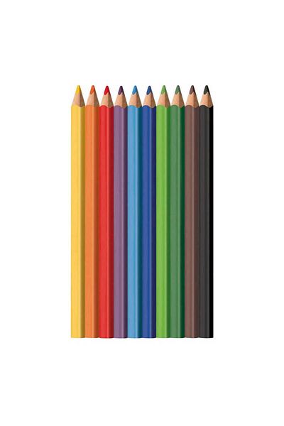 Eberhard Faber Colori Thick Triangle Dry Color Set of 10