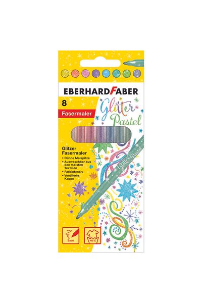 Ponart قلم Ef Glitter - 6 ألوان باستيل