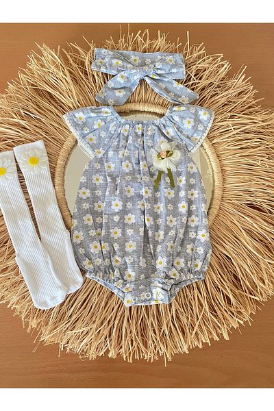 EBRU ÖZÖRGÜCÜ Daisy Overalls Bandana Socks Suit