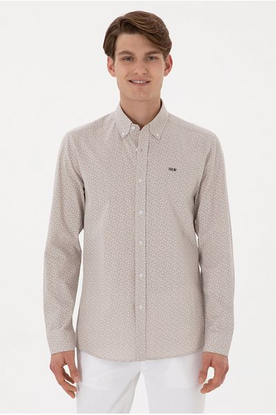 U.S. Polo Assn. Ανδρικό πουκάμισο με κουμπιά polo assn slim fit